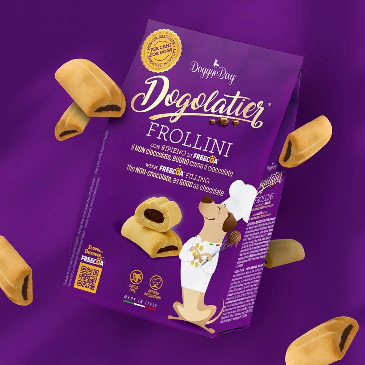 DoggyeBag Dogolatier Frollini con Ripieno di Freecoa 180g