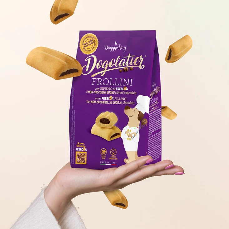 DoggyeBag Dogolatier Frollini con Ripieno di Freecoa 180g