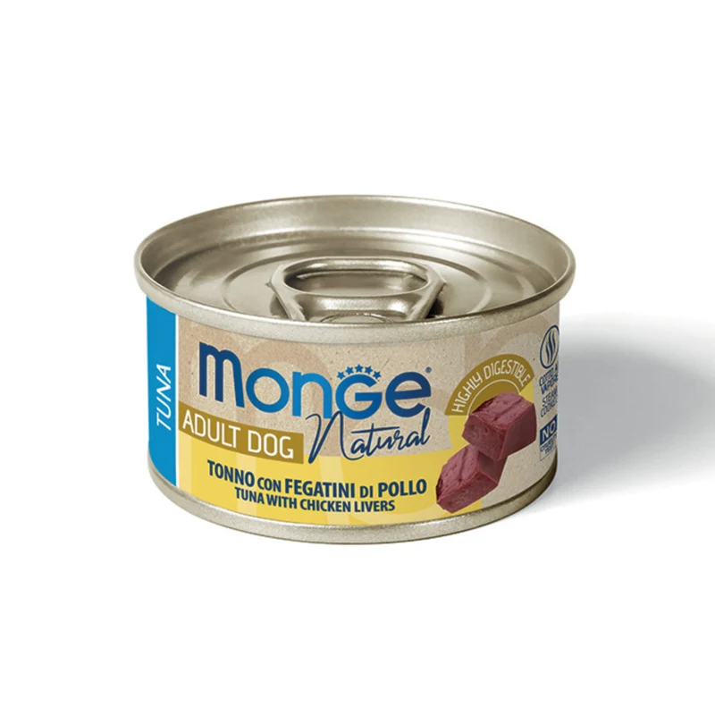 Monge Cane Natural Adult tonno e fegatini di pollo 95gr