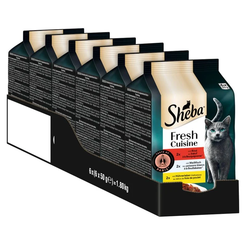 Sheba Cat Adult Taste Of Paris 6 X 50 G
