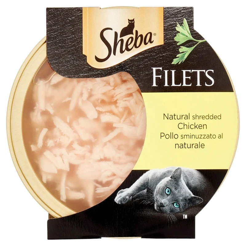 Sheba Filets 16pz Di Pollo Sminuzzato Al Naturale 60g Gatto