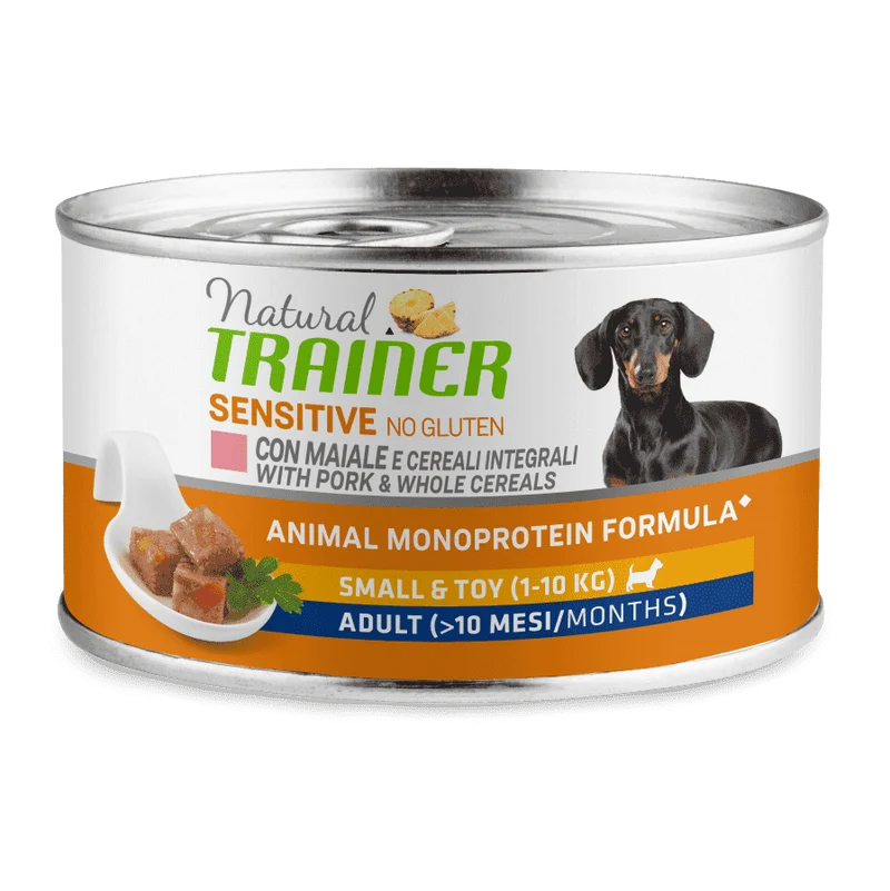 Natural Trainer Dog Sensitive No Gluten Small And Toy Adult Con Maiale 150 G (0,15 Kg)