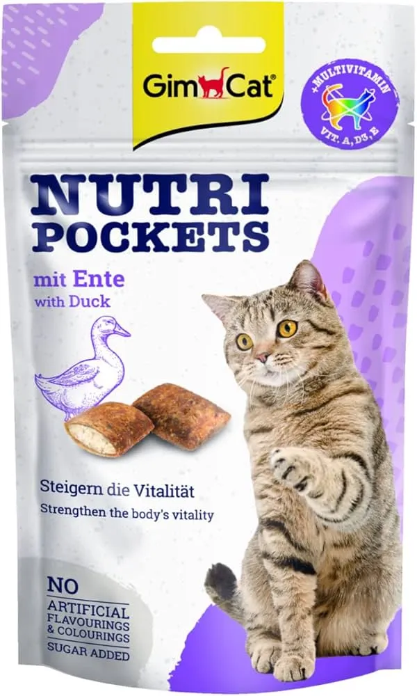 Gimcat Nutri Pockets Con Anatra Gatto 60 G