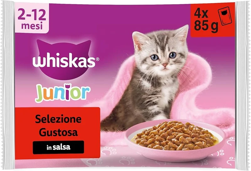 Whiskas Junior 4x85g Gatto