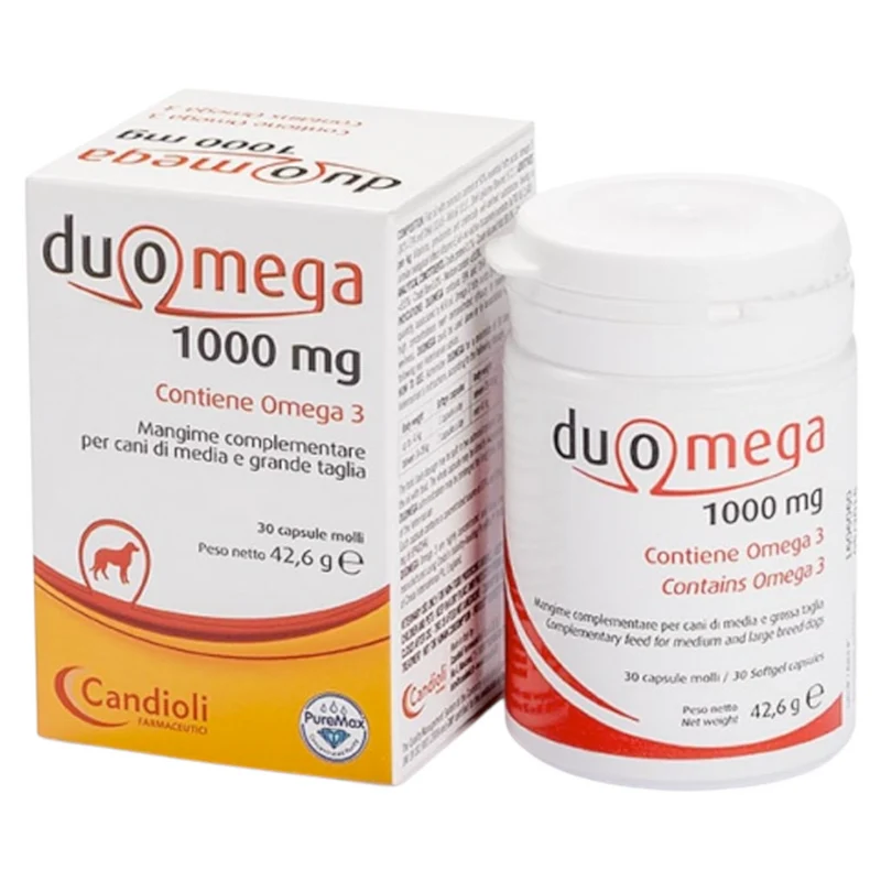 CANDIOLI Duomega Cane Barattolo 1000mg da 30 cpr