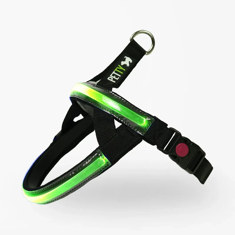 Petty Pettorina Norvegese LED Verde XS - Sicurezza Estrema 500m