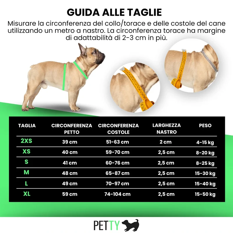 Petty Pettorina Norvegese LED Rosso 2XS - Protezione Notturna 500m