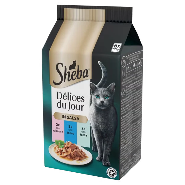 Sheba Delice Du Jour Gourmet Taste of Tokyo 6x50g - Umido Gatti