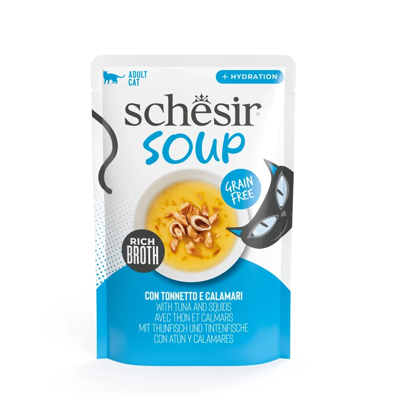 Schesir Gatto Soup con Tonnetto e Calamari 40gr
