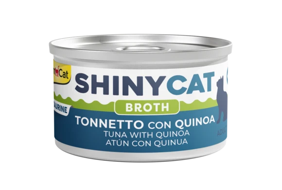 GimCat ShinyCat Tonnetto Quinoa Brodo 70g - Alimento Umido Gatti