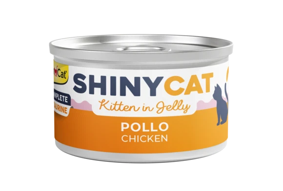 GimCat ShinyCat Kitten Pollo in Gelatina 70g - Alimento Umido Gattini