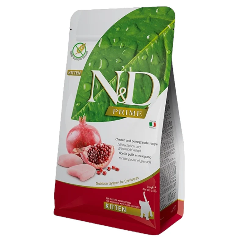 FARMINA N&D Gatto Prime GF Kitten - Pollo e Melograno 300gr