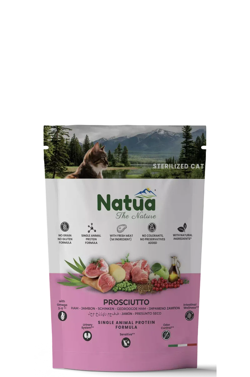 Natua Cat Sterilised Prosciutto 350gr