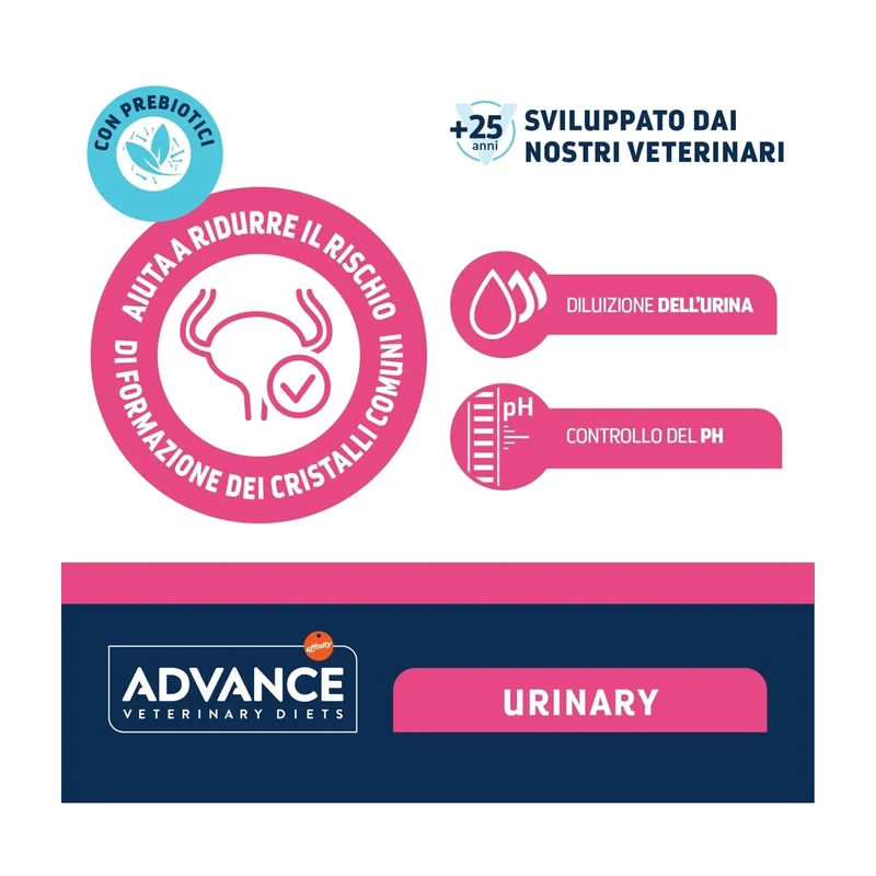 48x85g Advance Urinary Sterilized Gatto Buste - Salute Urinaria