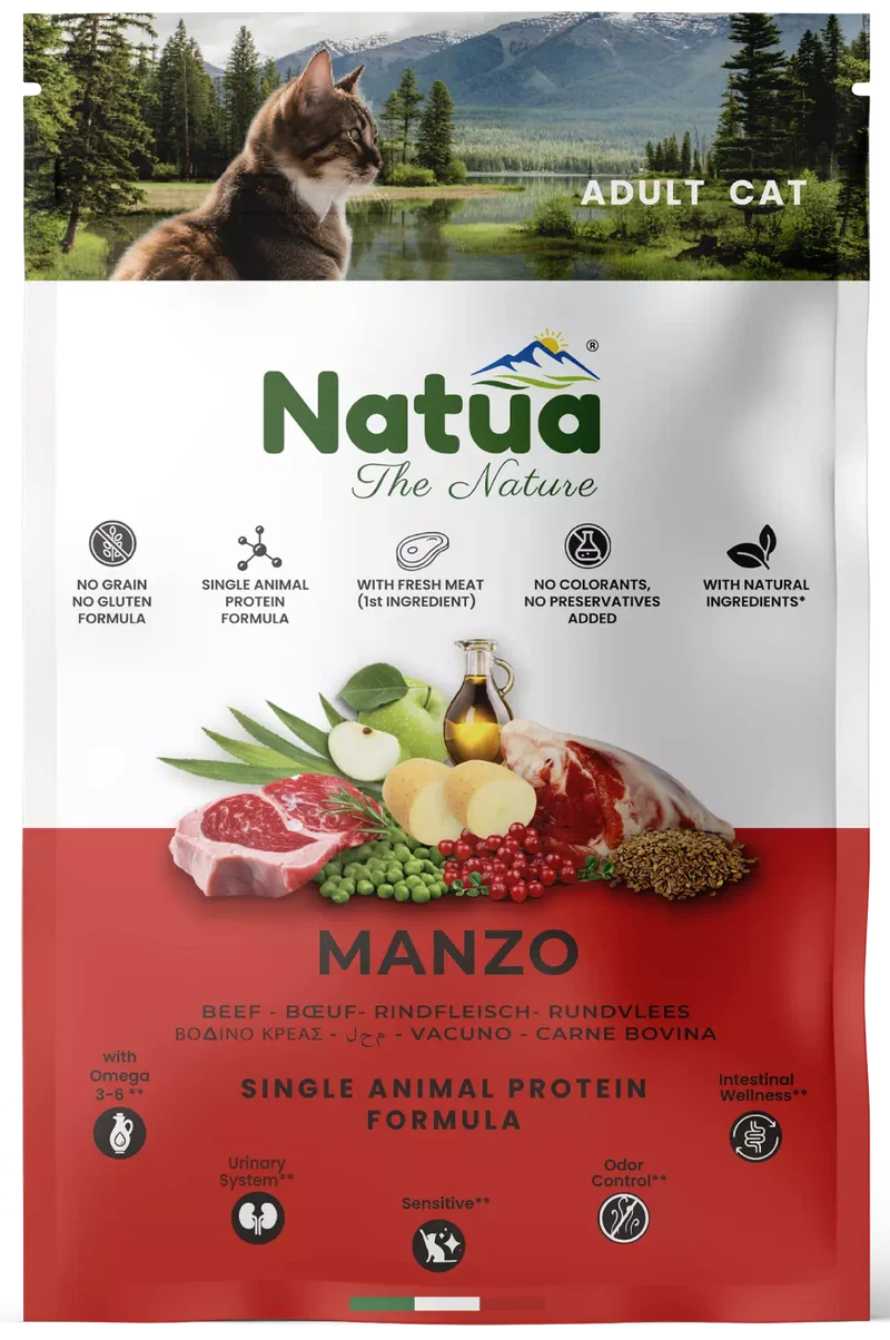 Natua Cat Adult Manzo 1,5kg