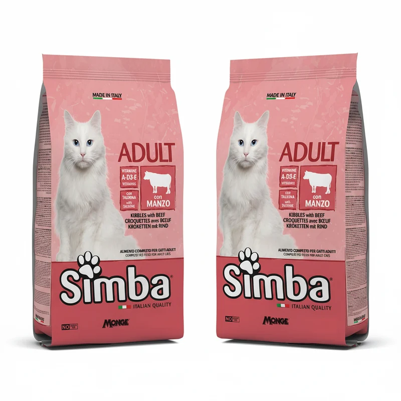 2x20kg Simba Gatto Adult con Manzo