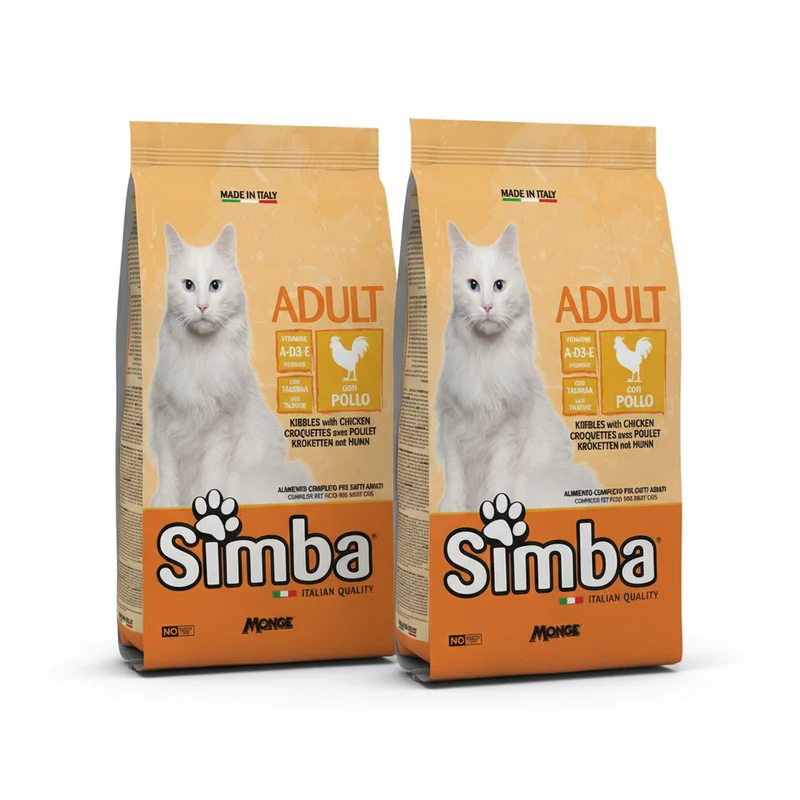 2x20kg Simba Gatto Adult Croccantini con Pollo
