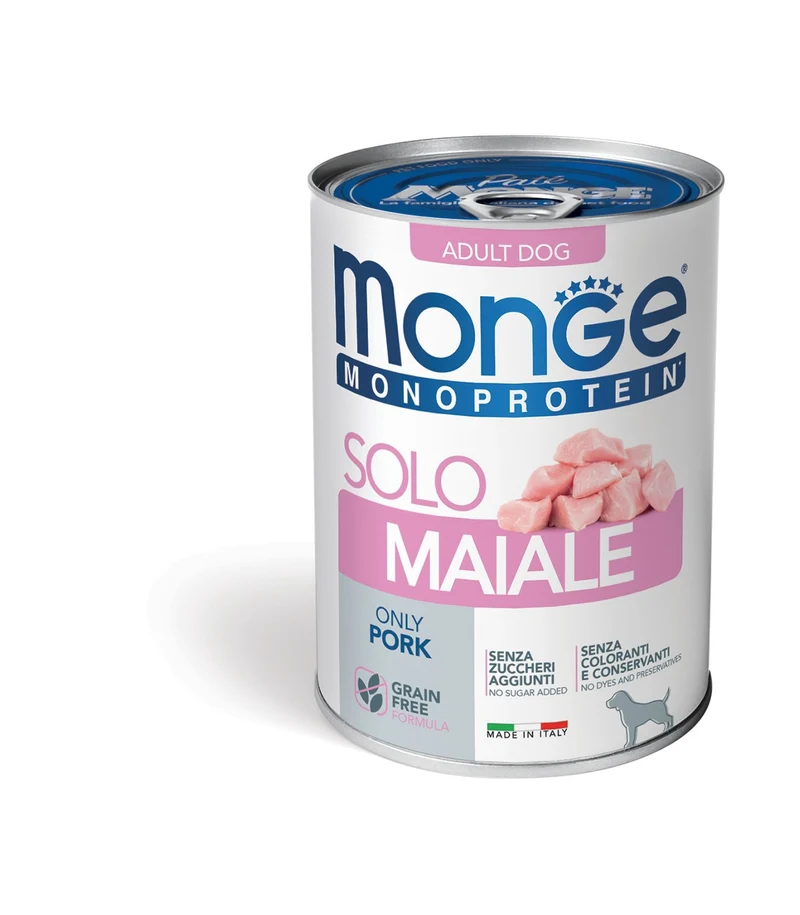 24x400g Monge Solo Maiale Monoproteico