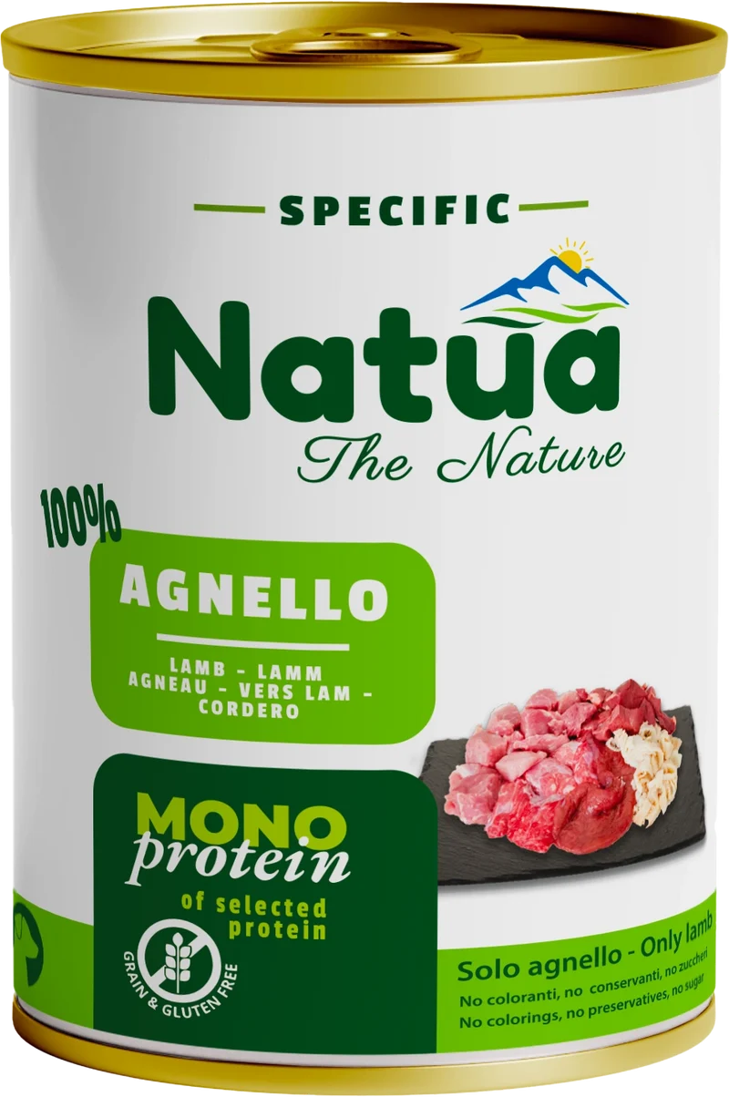 Natua Dog Specific Monprotein Agnello 400g Lattina