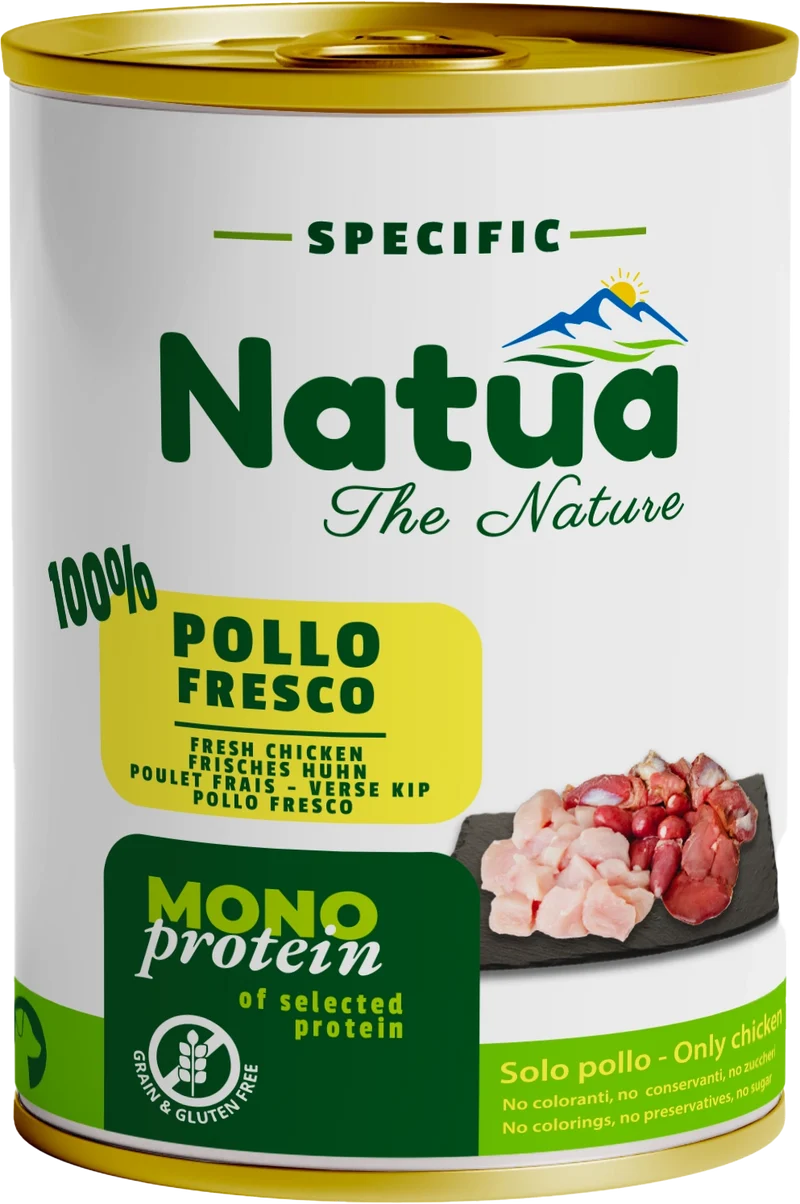 Natua Dog Specific Monoprotein Pollo 400g Lattina
