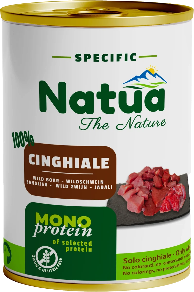 Natua Dog Monoprotein Cinghiale 400g Lattina