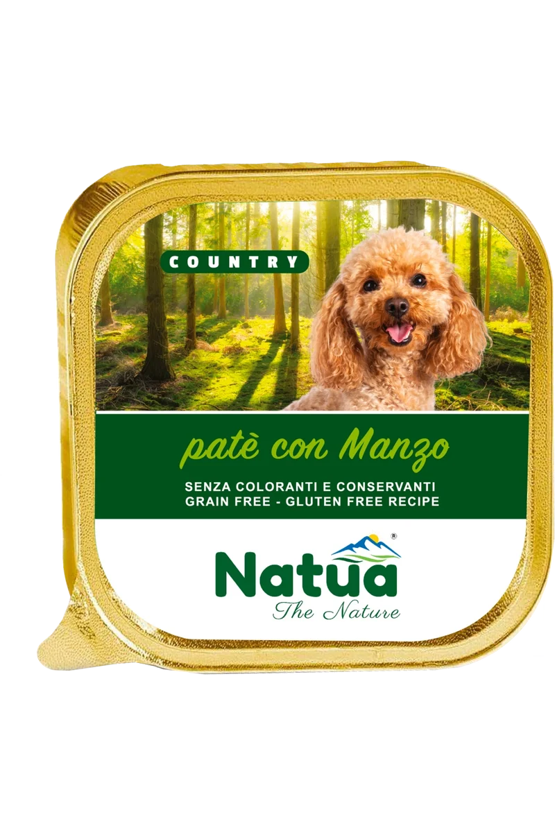 Natua Dog Country Manzo 100g Vaschetta