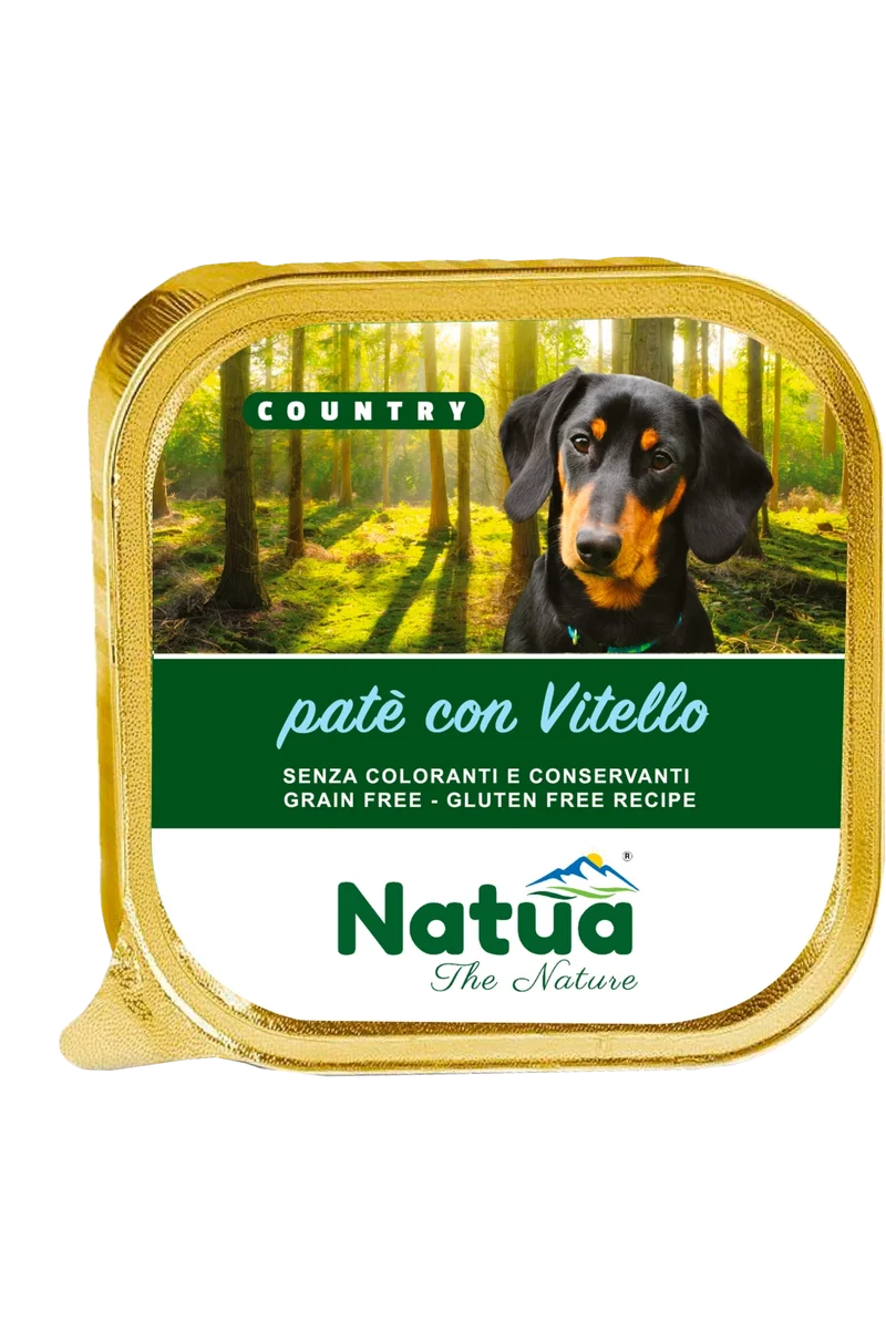 Natua Dog Country Vitello 100g Vaschetta