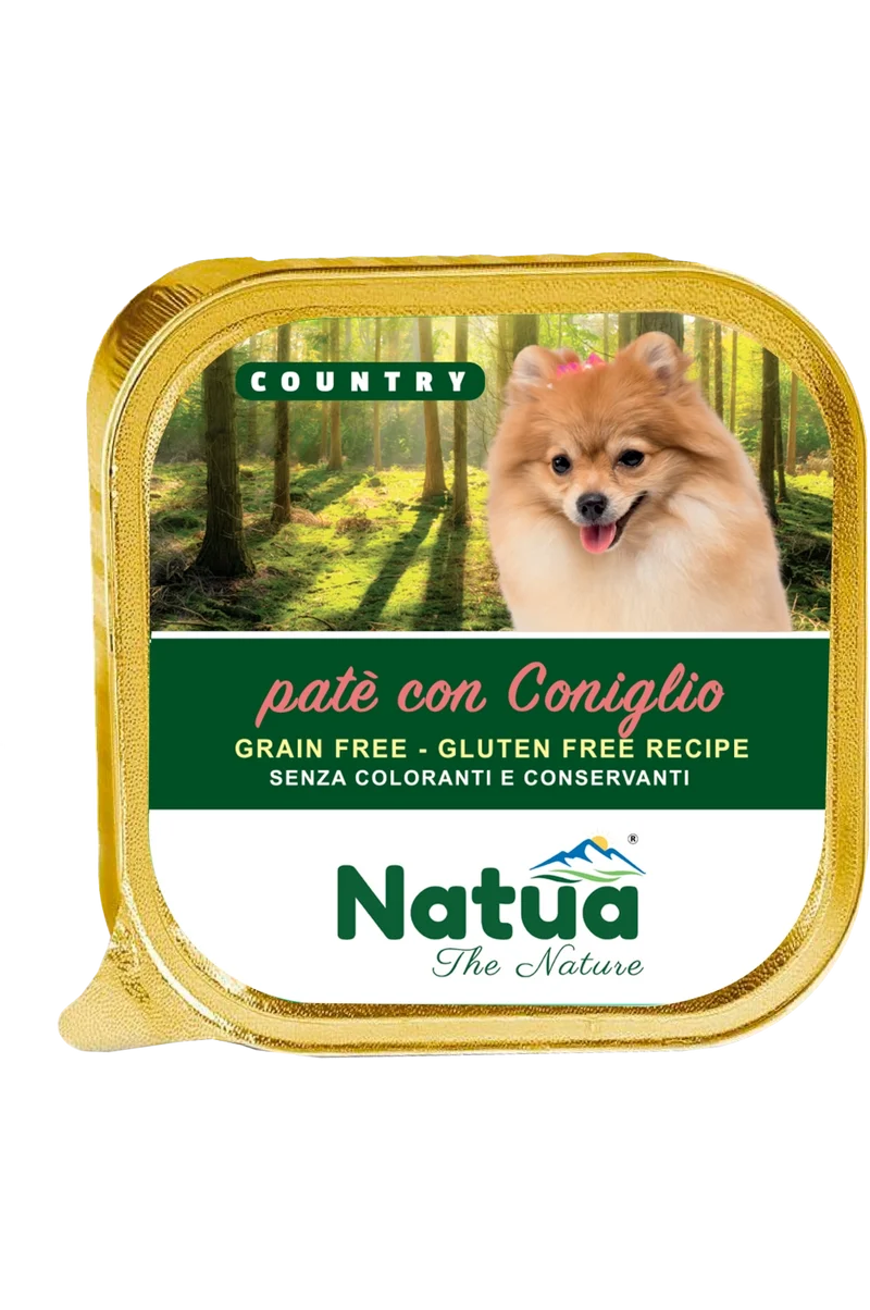 Natua Dog Country Coniglio 100g Vaschetta
