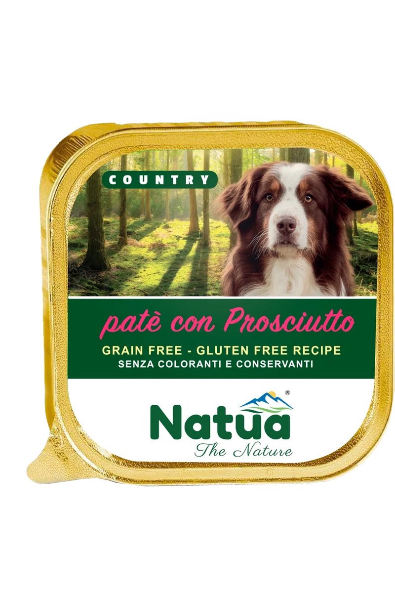 Natua Country Cane Adulto Prosciutto Umido 300g