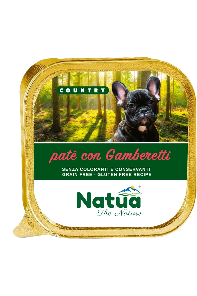 Natua Dog Country Gamberetti 100g Vaschetta