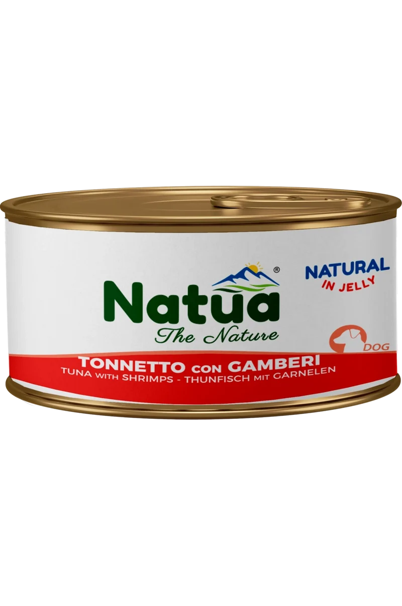 Natua Dog Tonnetto con Gamberi 85g Lattina