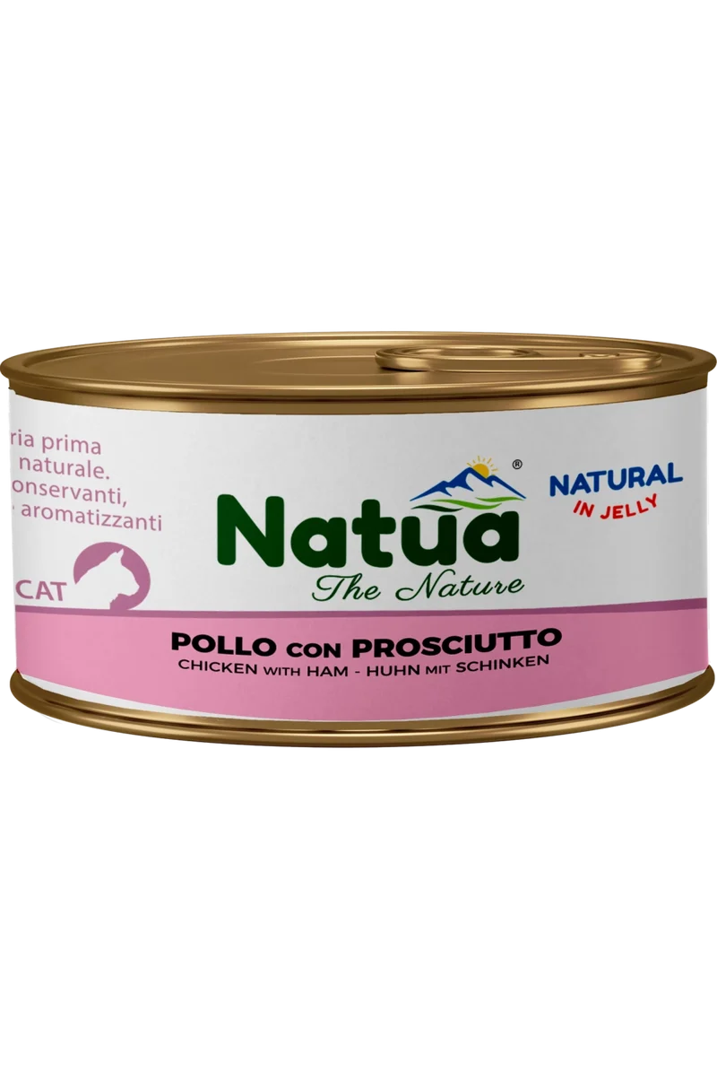 Natua Cat Pollo con Prosciutto 150g Lattina