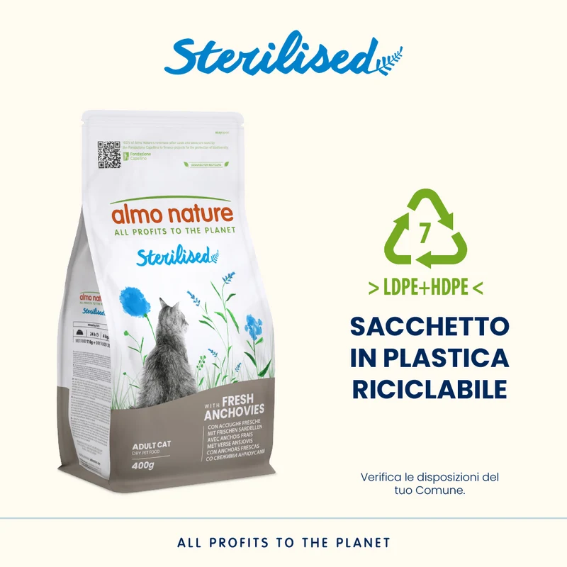 Almo Nature Functional Cats - Sterilised Acciughe 400g