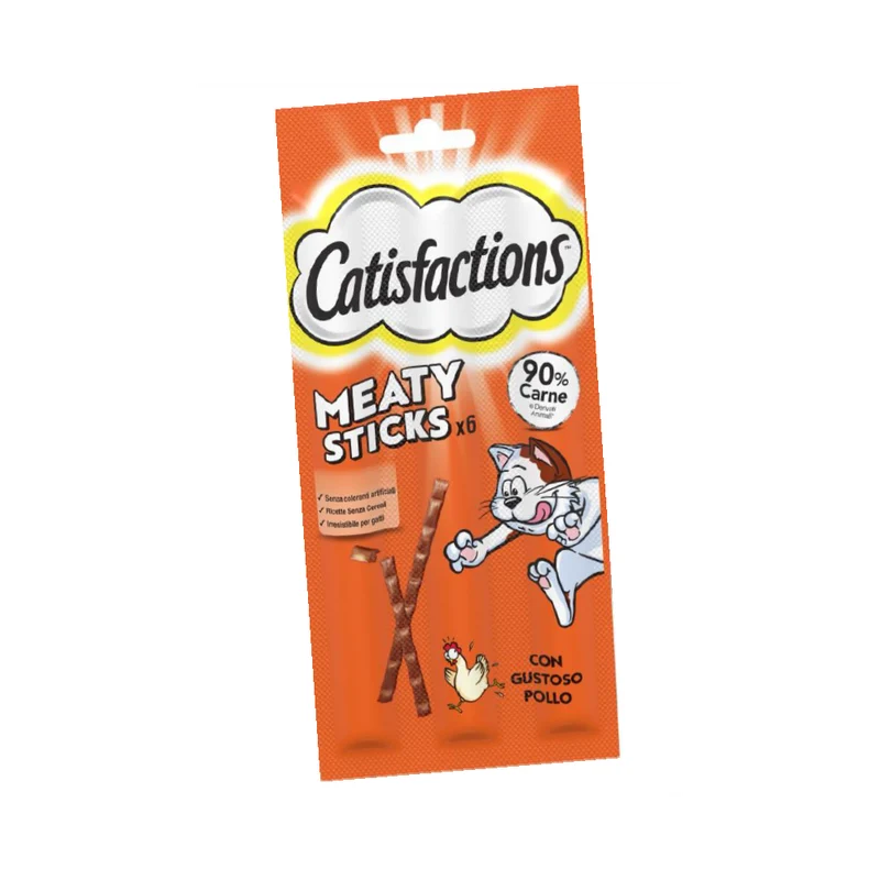 Catisfactions Meaty Sticks Pollo 6x5g