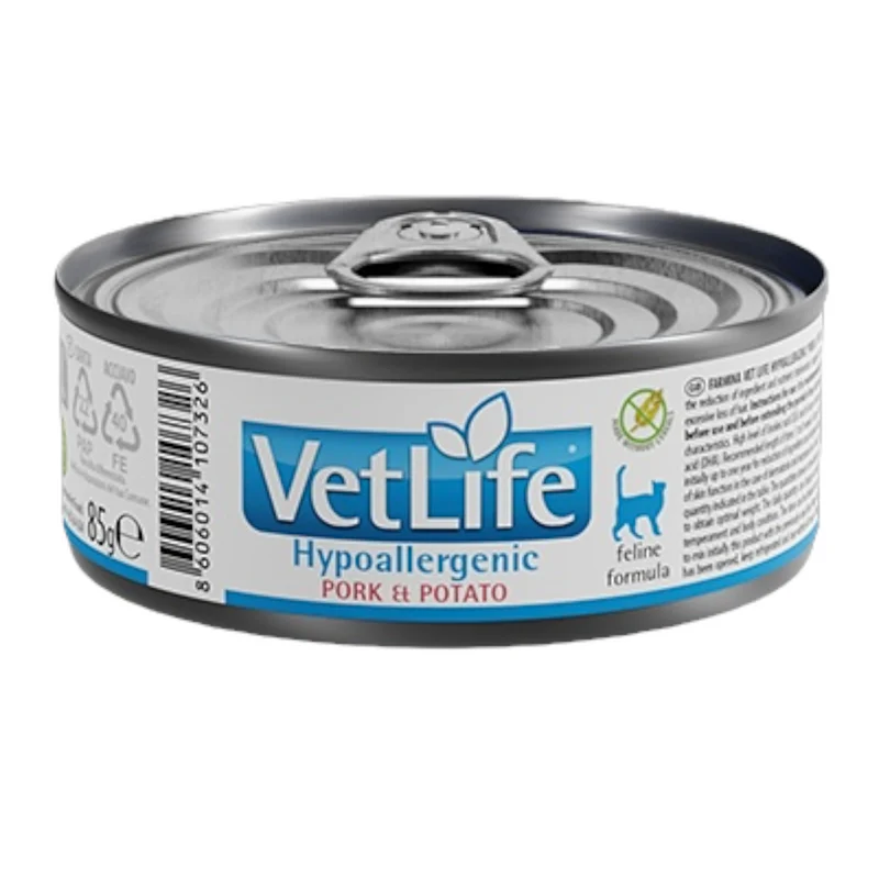 FARMINA Vet Life Gatto Hypoallergenic Maiale e Patate 85Gr