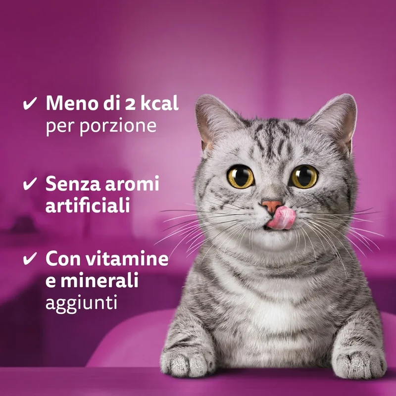 Whiskas Temptations Salmone Gatto Snack 180g