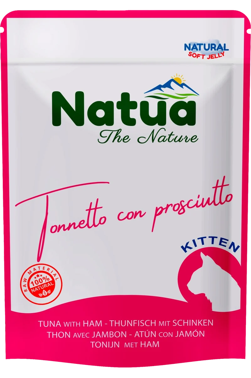 Natua Cat Natural Kitten Tonnetto Prosciutto Jelly 70g Busta