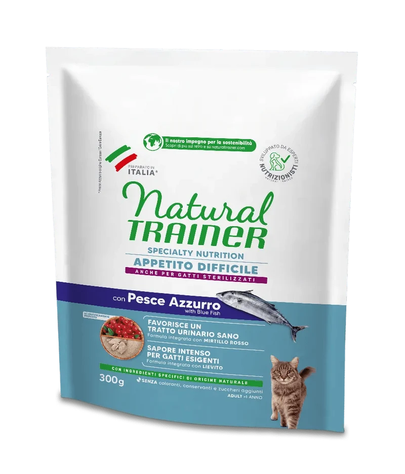 Natural Trainer Appetito Difficile Gatto Adulto Pesce Azzurro 300 g