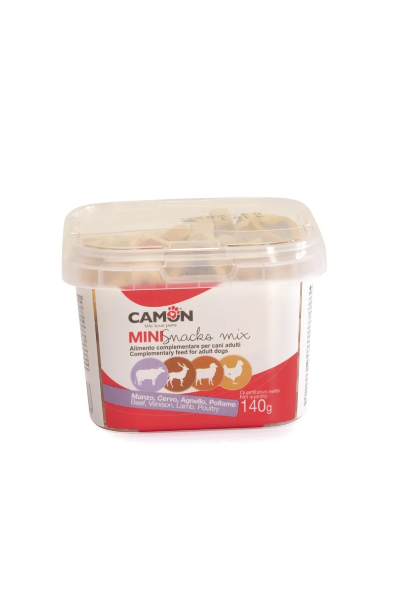 Camon Snack Box Mini Cuoricini Mix Gusti 140 g per Cani Adulti