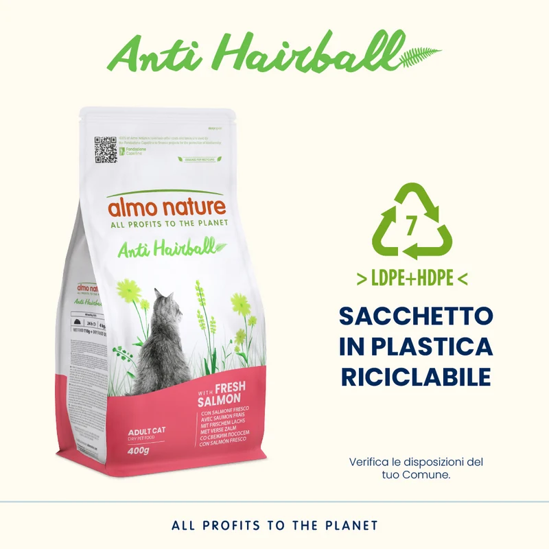 Almo Nature Functional Cats - Anti Hariball Salmone 400g