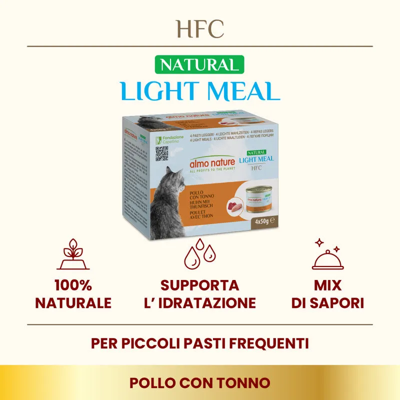 Almo Nature HFC Natural Light Meal Pollo e Tonno 4x50g