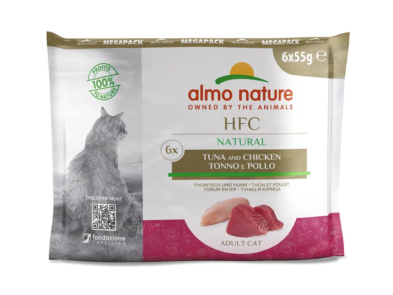Almo Nature HFC Natural Megapack Natural Tonno e Pollo 6x55g