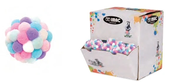 IMAC Gioco per Gatti Pallina Small con Campanella 4,5cm