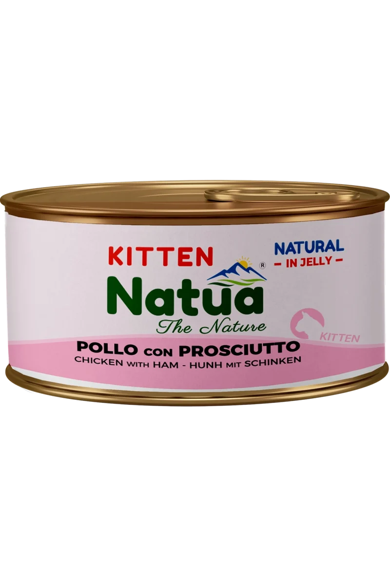 Natua Cat Natural Kitten Pollo Prosciutto Jelly 85g Lattina