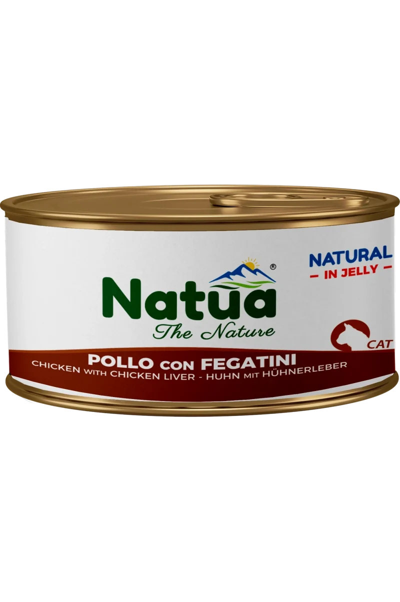 Natua Cat Natural Pollo con Fegatini Jelly 85g Lattina