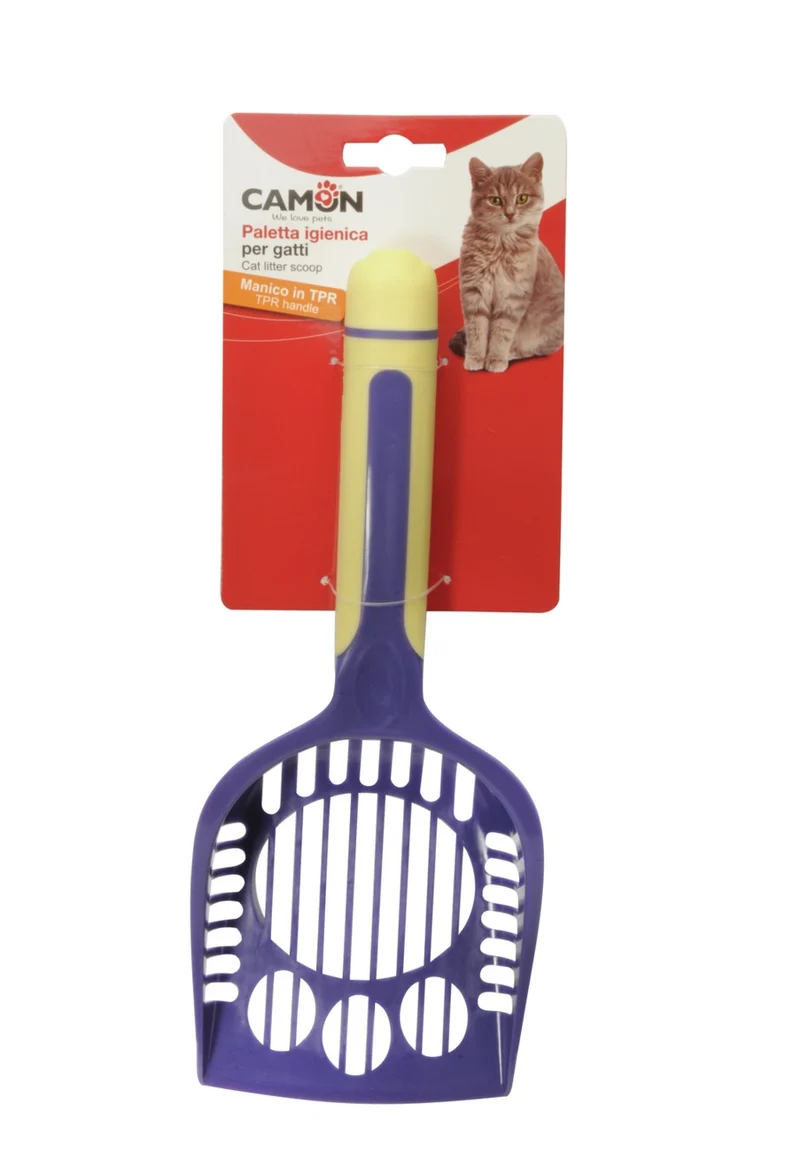 Camon Paletta Igienica Gatto Plastica con Manico TPR 30 cm