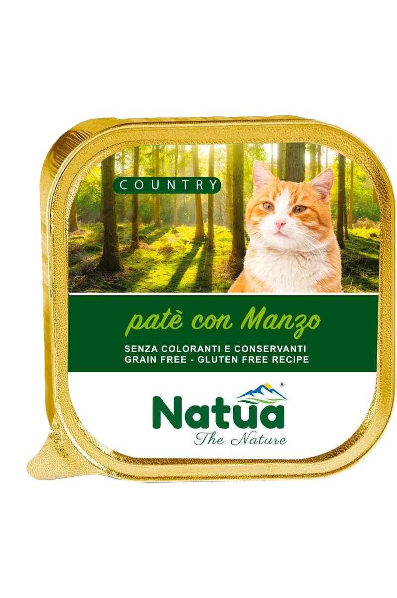 Natua Cat Country Manzo 100g Vaschetta