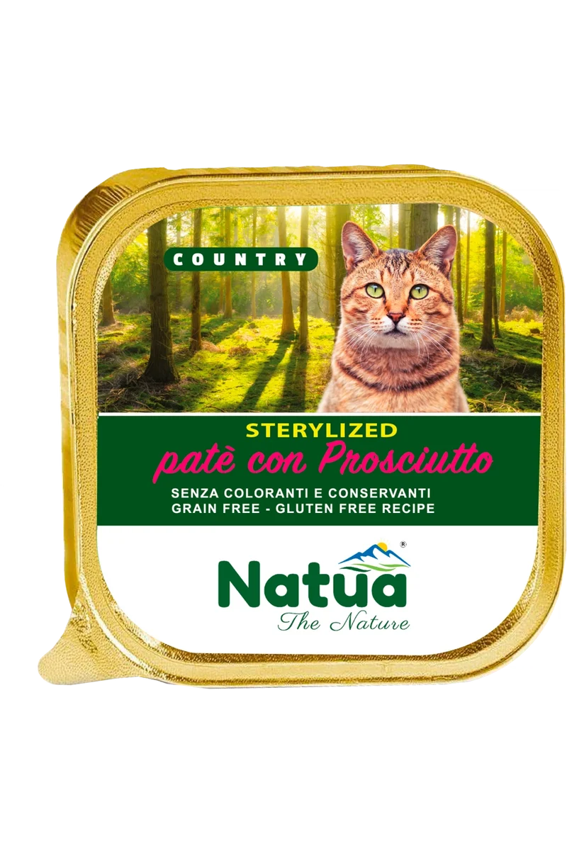 Natua Cat Country Sterilised Prosciutto 100g Vaschetta