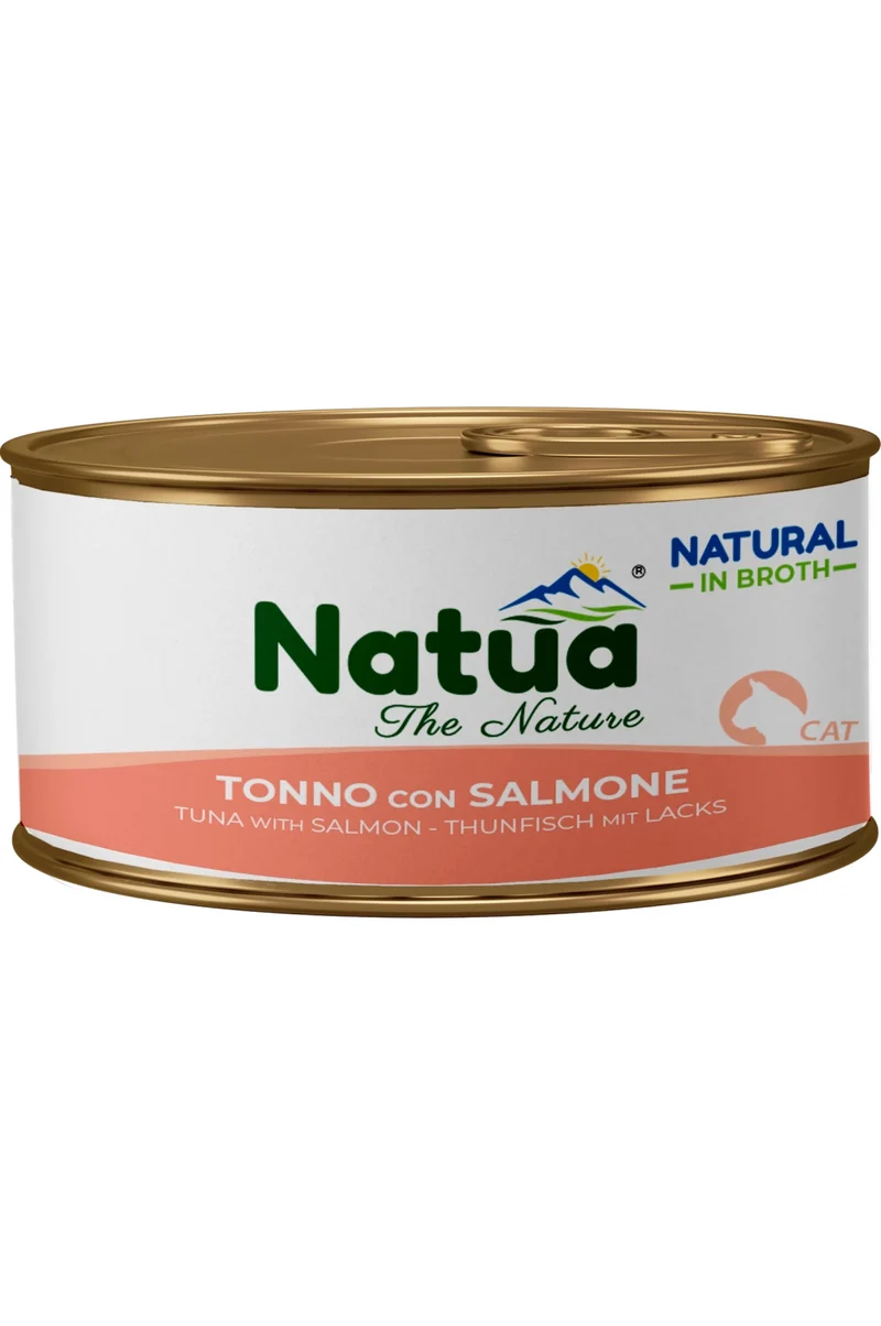Natua Cat Natural Tonno Salmone Broth 85g Lattina