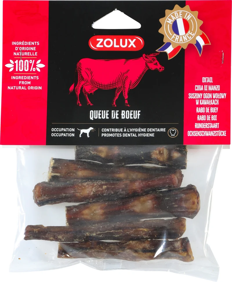 Zolux Coda di Manzo Essiccata per Cani 100% Naturale